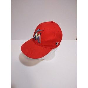 Florida Marlins MLB Strapback Cap Orange Embroidered Team MLB Baseball